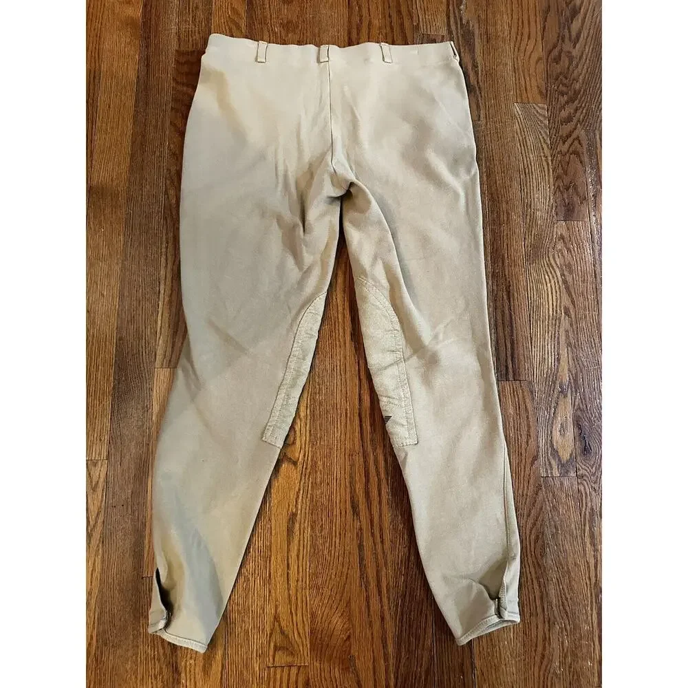 TuffRider Low Rise Pull On Horse Breeches Riding Pants Womens Size 34 Stretch